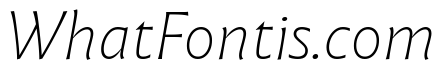 Malik Trial Extralight Italic