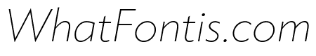 Klein Trial Extralight Italic