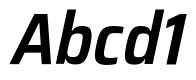 Saira SemiCondensed SemiBold Italic