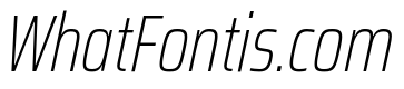Saira ExtraCondensed Thin Italic