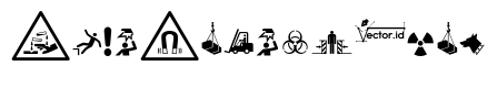 FontsVectorIso7010WarningSign