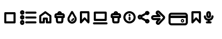 Iconic Pictograms Bold