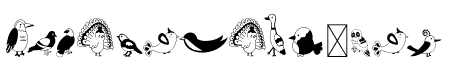 Cute Bird  Set1 Dingbats