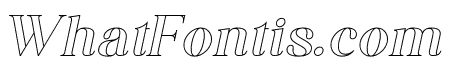 Jackal Holiday Italic Outline