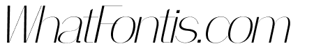 FASCINA Thin Italic
