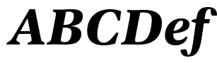 Dejanire Text ExtraBold Italic