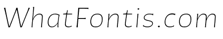 Chercan ExtraLight Italic