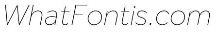 Effra CC Hairline Italic