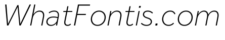 Effra CC Thin Italic