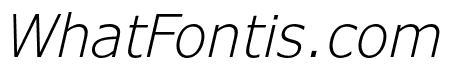 Verdana Pro Cond Light Italic