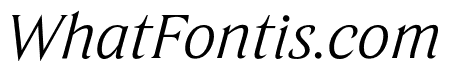 TongariDisplay SemiLight Italic