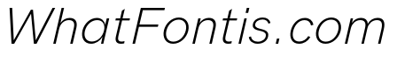 HK Grotesk Light Legacy Italic