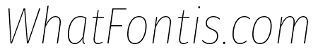 Fira Sans Condensed Thin Italic