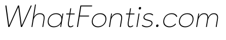Ageo ThinItalic