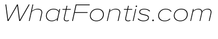 Proxima Nova Extra Wide Thin Italic
