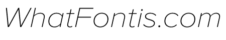 Proxima Nova Wide Thin Italic