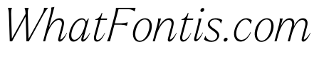 Larken Thin Italic