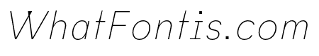 Habitas Hairline Italic
