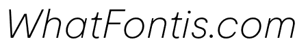 Moderat Thin Italic
