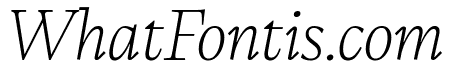 CalvinoTrial Extralight Italic