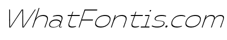 Blanc Groove Thin Italic