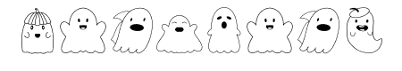 Cute Ghost Dingbats