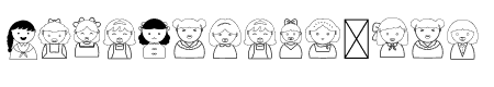 Cute Girls Dingbats
