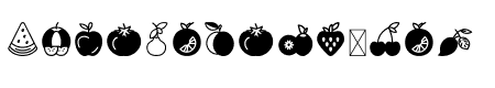 Fruit Alphabet Dingbat