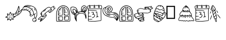 New Year Doodle Dingbat Reg
