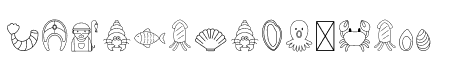 Seafoods Dingbats