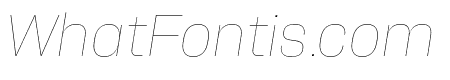 Alfabet Hairline Italic