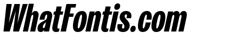 Kensington Compressed Black Italic