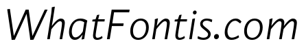 Guyot Sans ExtraLight Italic
