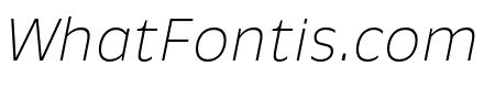 New Nord Thin Italic