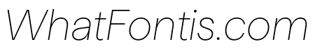 HafferTRIAL ThinItalic