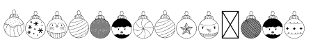 Christmas Ornament Dingbats