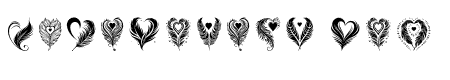 Tribal feather heart Regular