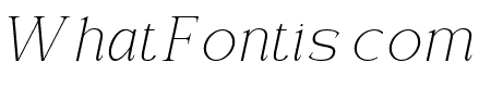 Seraphina Extra Light Italic
