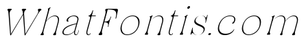CF Oliviera Thin Italic