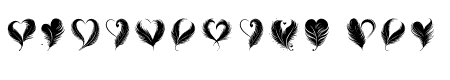 feather heart Regular