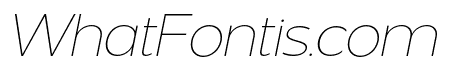 VERSATILE Thin Italic