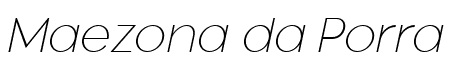 Montreal ThinOblique Italic