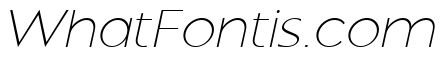 Montreal ThinOblique Italic