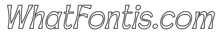 Apagah Reverse Italic Outline