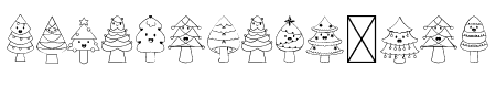 Cute Christmas Tree Dingbats
