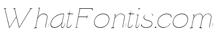 Radiant Charisma Thin Italic