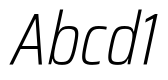 Saira Condensed ExtraLight Italic