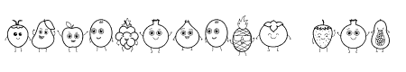 Cartoon fruit