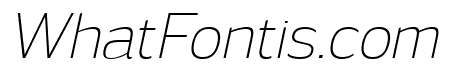 Sabu ExtraLight Italic