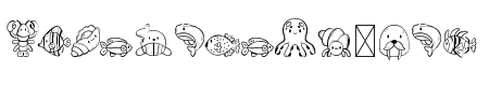 Sea Life Dingbats